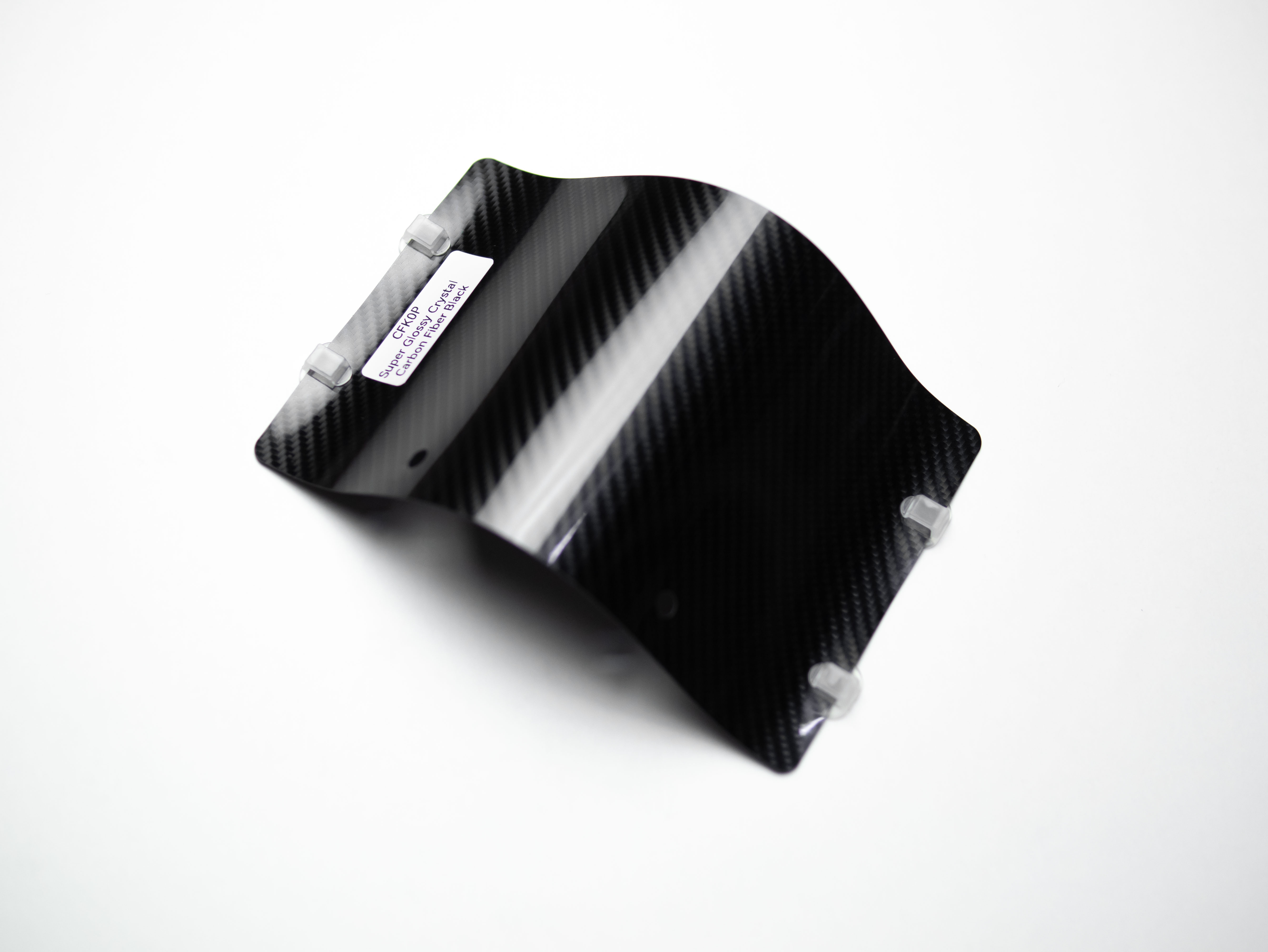 Виниловая плёнка Super Glossy Crystal Carbon Fiber Black (углеродный черный карбон), CFK0P, 1,52×17,5 м