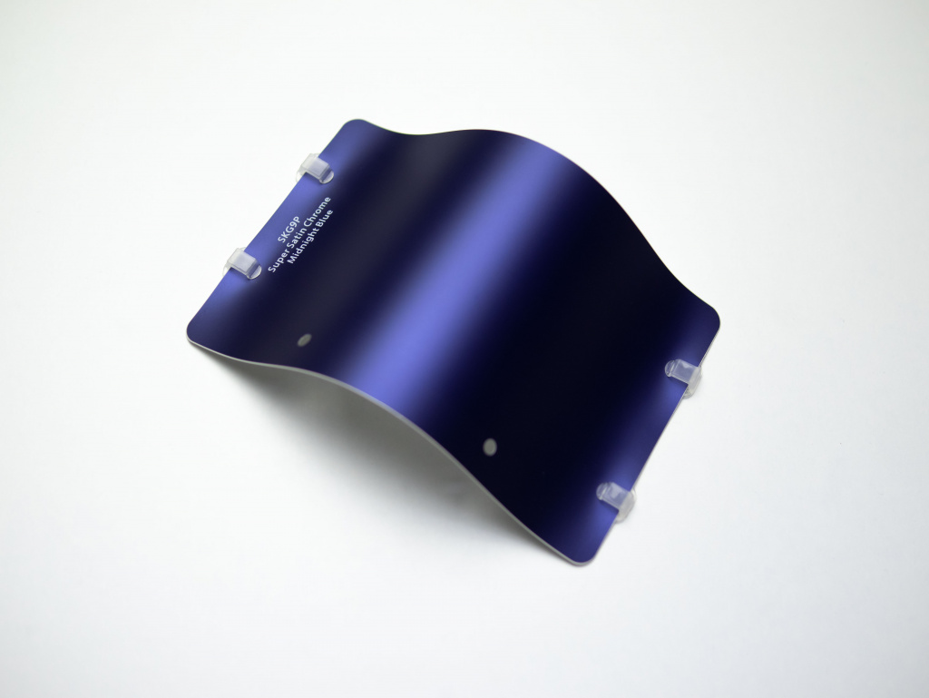 Виниловая плёнка Super Satin Chrome Midnight Blue (полуночный синий), матовый сатин, SKG9P, 1,52×17,5 м