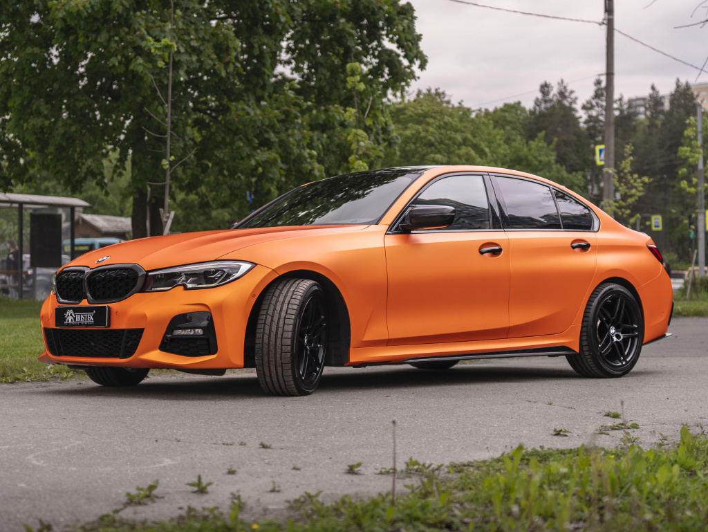 Виниловая плёнка Rocky Satin RS8023 (золотисто-апельсиновый)