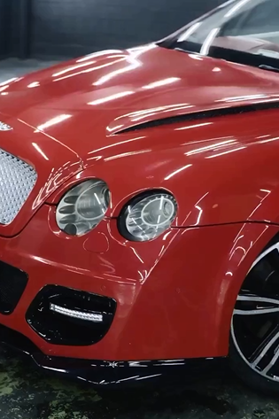 Оклейка Bentley глянцевой пленкой Sunmax PPF