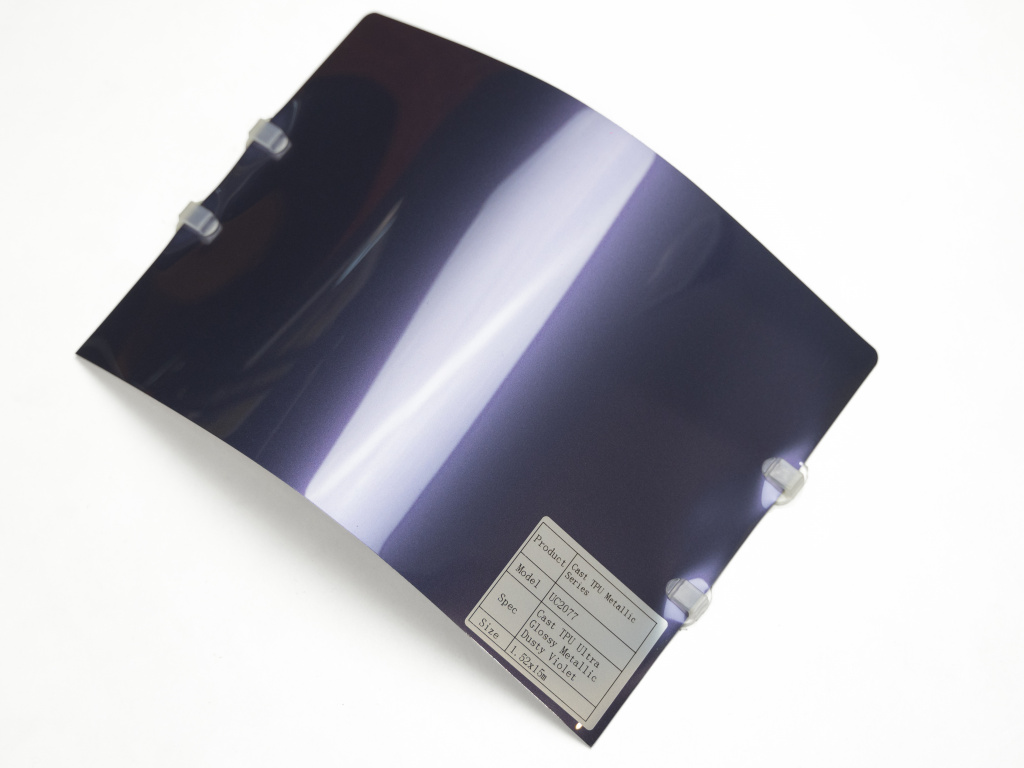 Полиуретановая пленка PPF Colors Glossy Metallic Dusty Violet (пыльно-фиолетовый металлик), глянцевая, UC2077, 1,52×15 м